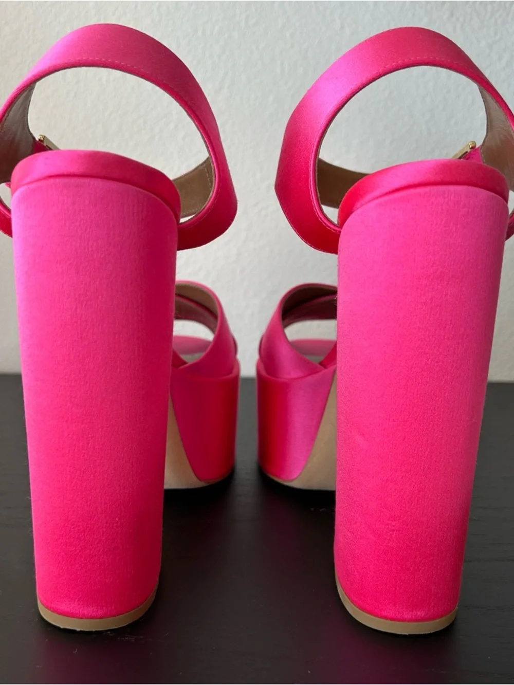 Laurence Dacade x LoveShackFancy Platform Sandal Pink Satin